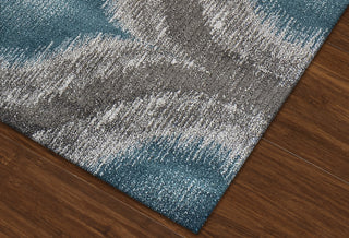 Dalyn Modern Greys MG4441 Teal Area Rug Closeup