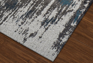 Dalyn Modern Greys MG81 Teal Area Rug Closeup