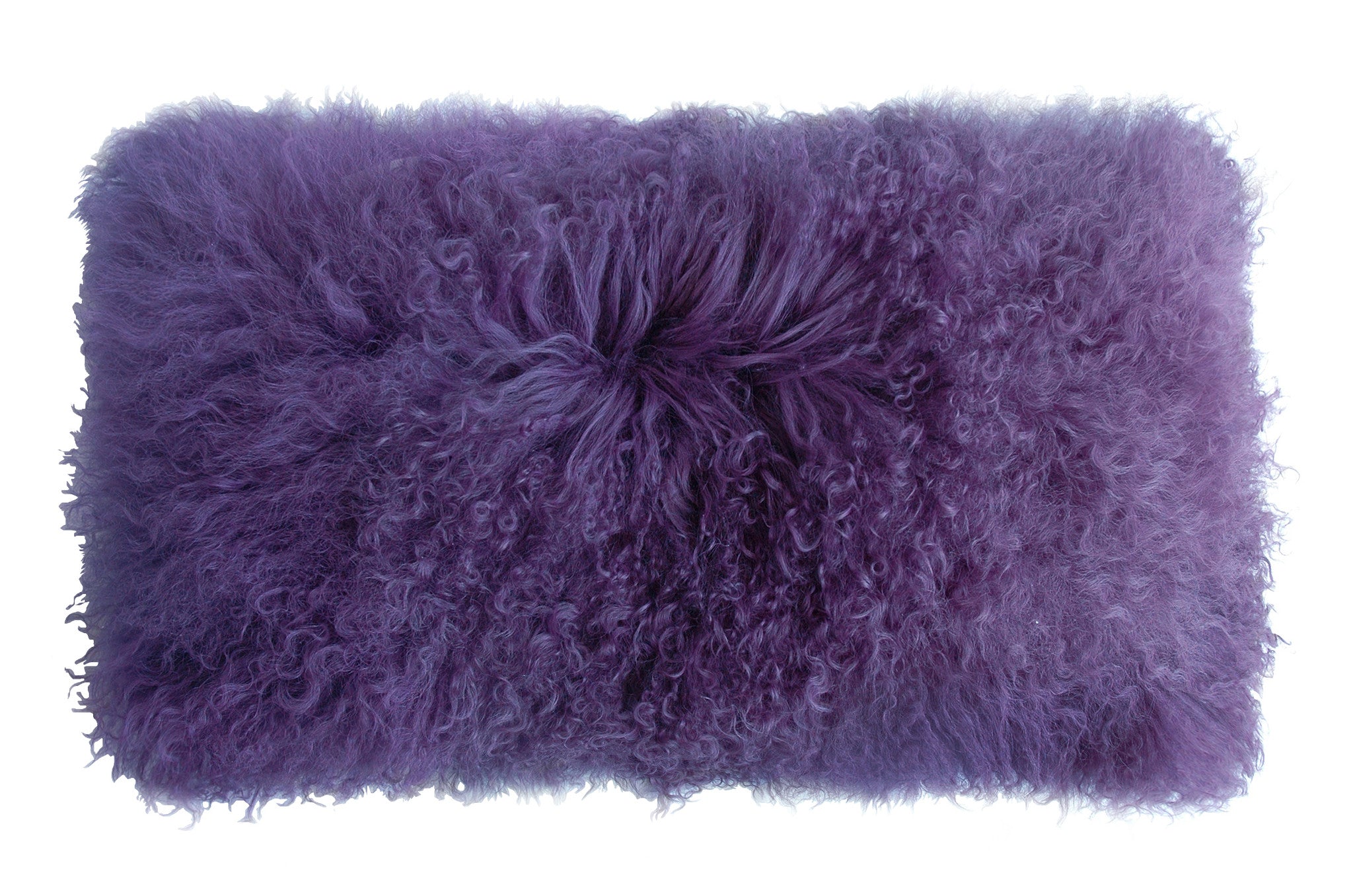 Auskin Luxury Skins Tibetan Sheepskin Cushions Lavender