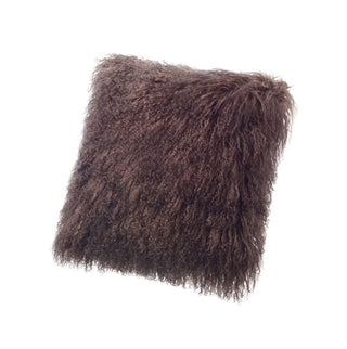 Auskin Luxury Skins Tibetan Sheepskin Cushion Adobe