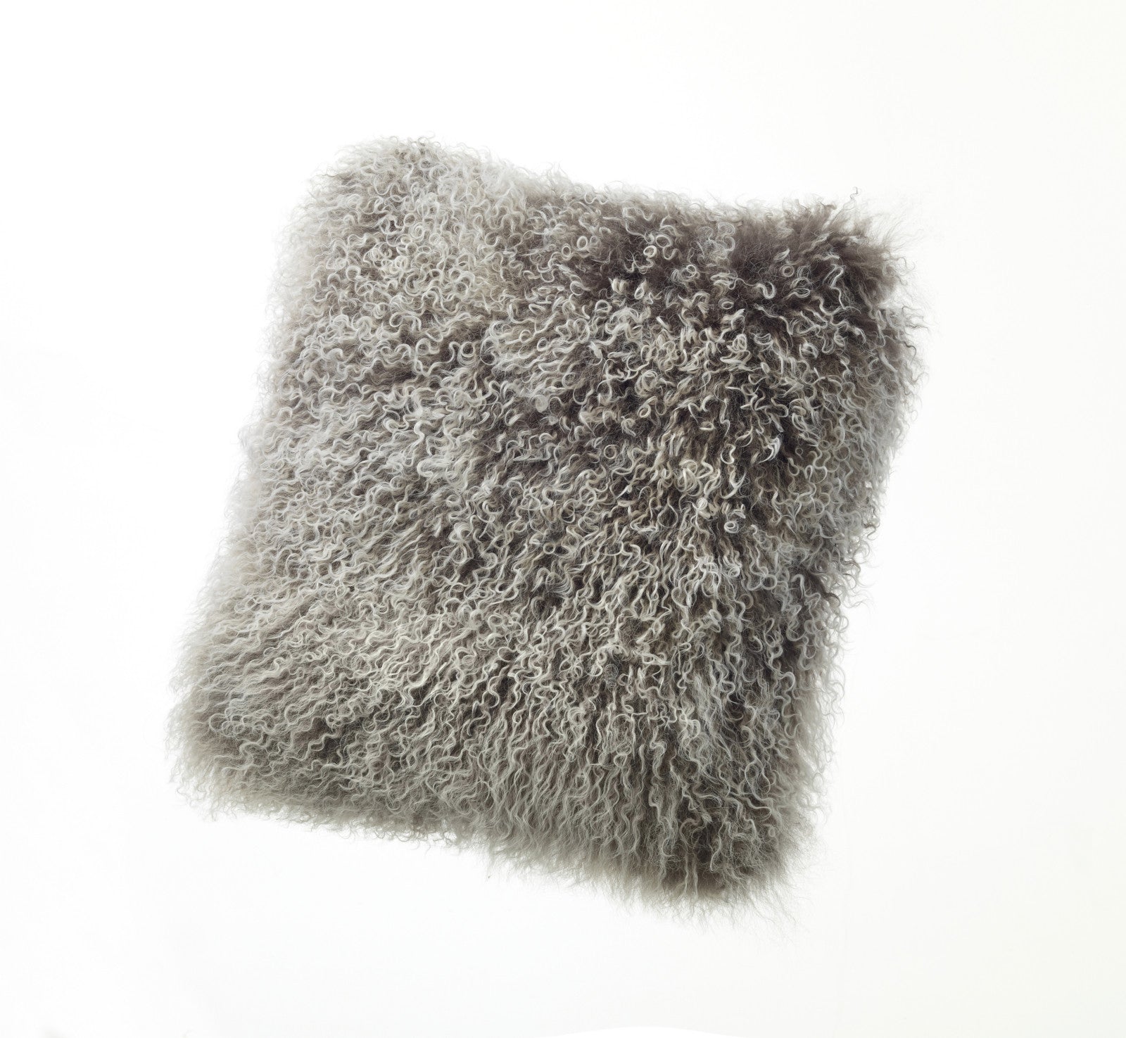 Auskin Luxury Skins Tibetan Sheepskin Cushion Frost