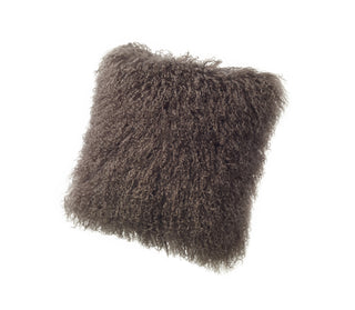 Auskin Luxury Skins Tibetan Sheepskin Cushion Portabella