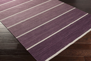 Surya Calvin CLV-1047 Eggplant Hand Woven Area Rug 5x8 Corner