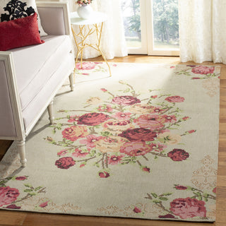 Safavieh Classic Vintage CLV115B Beige/Red Area Rug Room Scene Feature