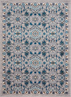 Surya Clairmont CMT-2302 Medium Gray Sky Blue Navy Camel Dark Brown Ivory Area Rug Mirror main image