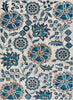 Surya Clairmont CMT-2310 Medium Gray Sky Blue Navy Camel Dark Brown Ivory Area Rug Mirror main image