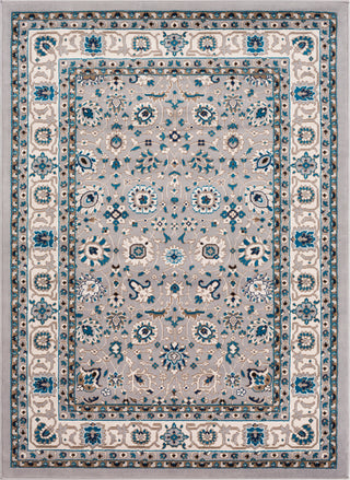 Surya Clairmont CMT-2316 Medium Gray Camel Sky Blue Dark Brown Navy Ivory Area Rug Mirror main image