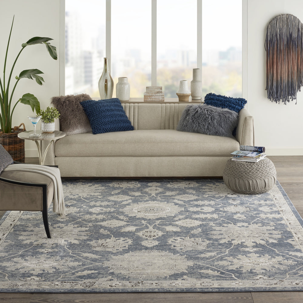 Nourison Concerto CNC06 Blue/Beige Featured in room scene