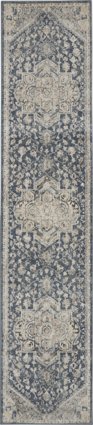 Nourison Concerto CNC08 Ivory Blue Area Rug