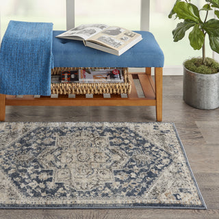 Nourison Concerto CNC08 Ivory Blue Area Rug