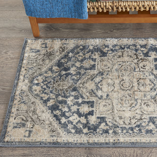 Nourison Concerto CNC08 Ivory Blue Area Rug