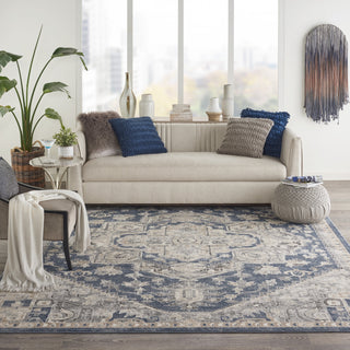 Nourison Concerto CNC08 Ivory Blue Area Rug