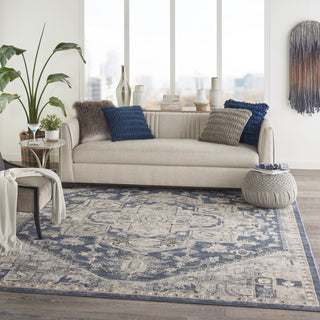 Nourison Concerto CNC08 Ivory Blue Area Rug