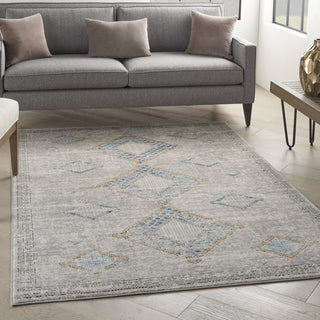 Nourison Concerto CNC14 Ivory/Grey/Blue Area Rug