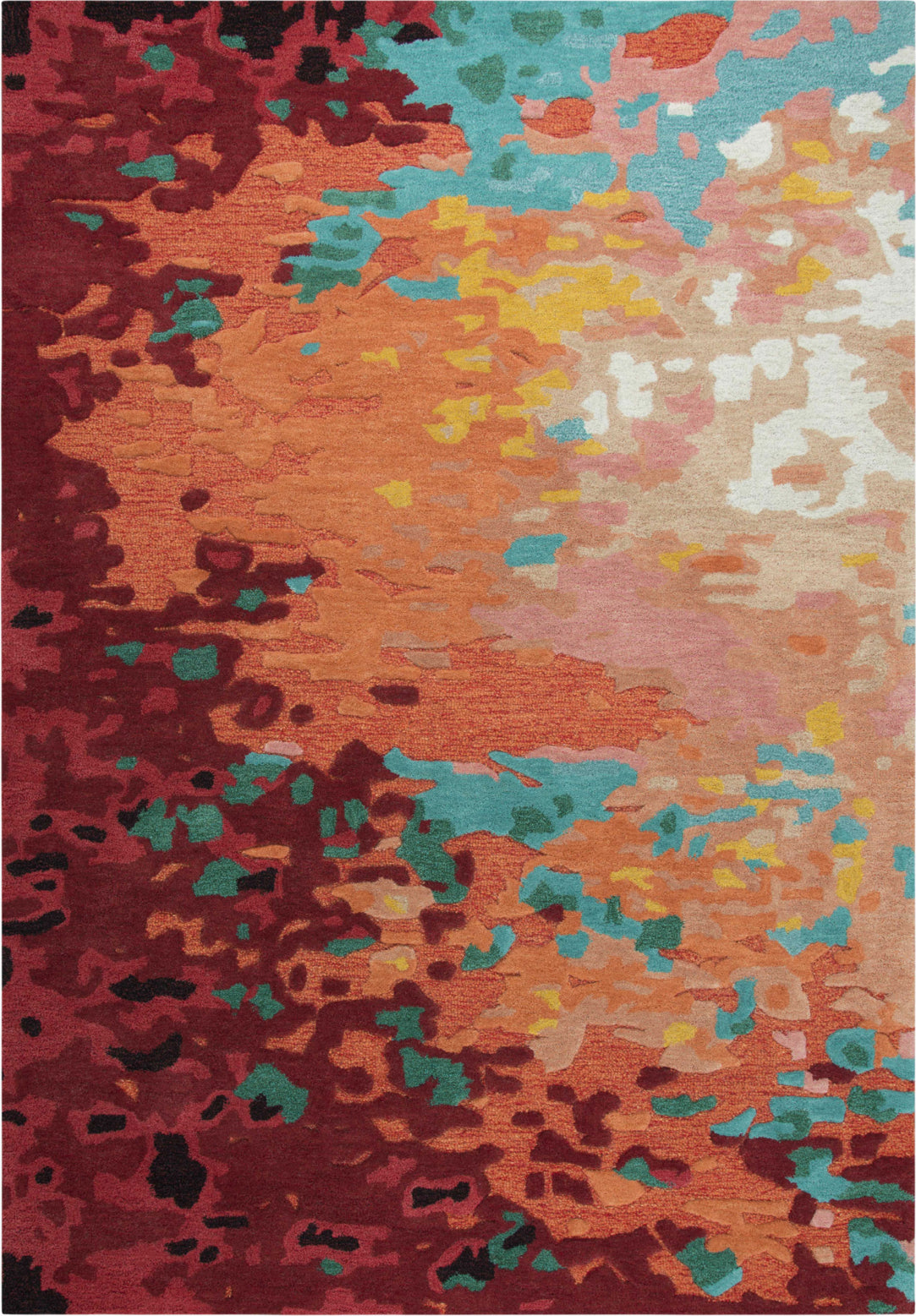 Rizzy CNP101 Orange Area Rug by Connie Post main image