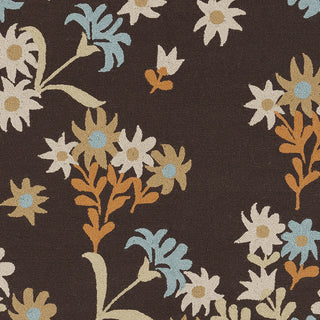 Surya Cannes CNS-5405 Chocolate Hand Hooked Area Rug by Paule Marrot Sample Swatch