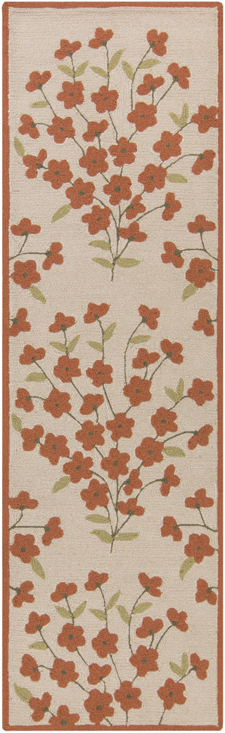 Surya Cannes CNS-5407 Rust Area Rug by Paule Marrot 2'6'' x 8' Runner