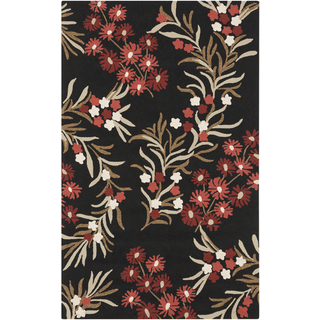 Surya Cannes CNS-5410 Black Area Rug by Paule Marrot 5' x 8'