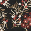 Surya Cannes CNS-5410 Black Hand Hooked Area Rug by Paule Marrot Sample Swatch