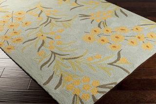 Surya Cannes CNS-5411 Slate Hand Hooked Area Rug by Paule Marrot 5x8 Corner