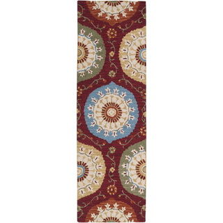 Surya Centennial CNT-1050 Cherry Area Rug 2'6'' x 8' Runner