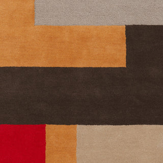 Surya Centennial CNT-1072 Chocolate Hand Tufted Area Rug Sample Swatch
