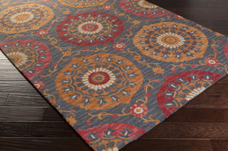Surya Centennial CNT-1101 Rust Hand Tufted Area Rug 5x8 Corner