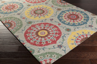 Surya Centennial CNT-1102 Cherry Hand Tufted Area Rug 5x8 Corner