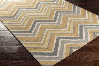 Surya Centennial CNT-1106 Gold Hand Tufted Area Rug 5x8 Corner