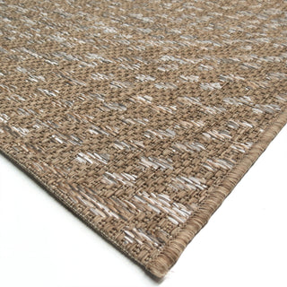 Orian Rugs Coastal Tides Beachhouse Twirl Gray/ Brown Area Rug Corner Shot