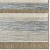 Orian Rugs Coastal Tides Seaside Stripes Blue Area Rug Close Up