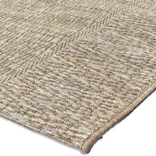 Orian Rugs Coastal Tides Squared Sand Beige Area Rug Corner Shot