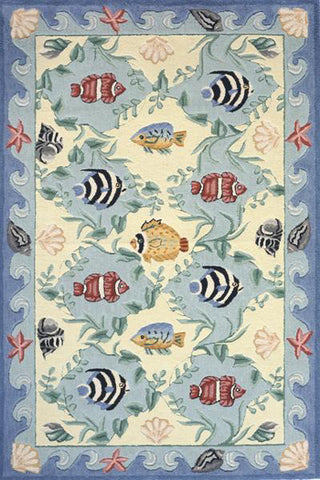 Momeni Coastal CC-01 Blue Area Rug Main