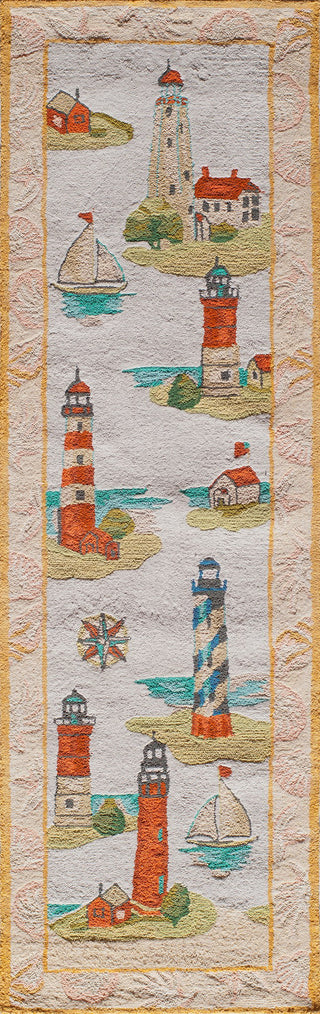 Momeni Coastal CC-02 Multi Area Rug Closeup