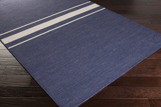 Surya Colton COL-6001 Dark Blue Hand Woven Area Rug 5x8 Corner