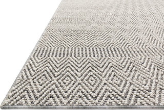 Loloi Cole COL-02 Grey/Bone Area Rug Corner  Featured