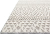 Loloi Cole COL-04 Silver/Ivory Area Rug Round Image Feature
