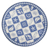 KAS Colonial 1807 Blue/Ivory Nautical Panel Hand Hooked Area Rug 