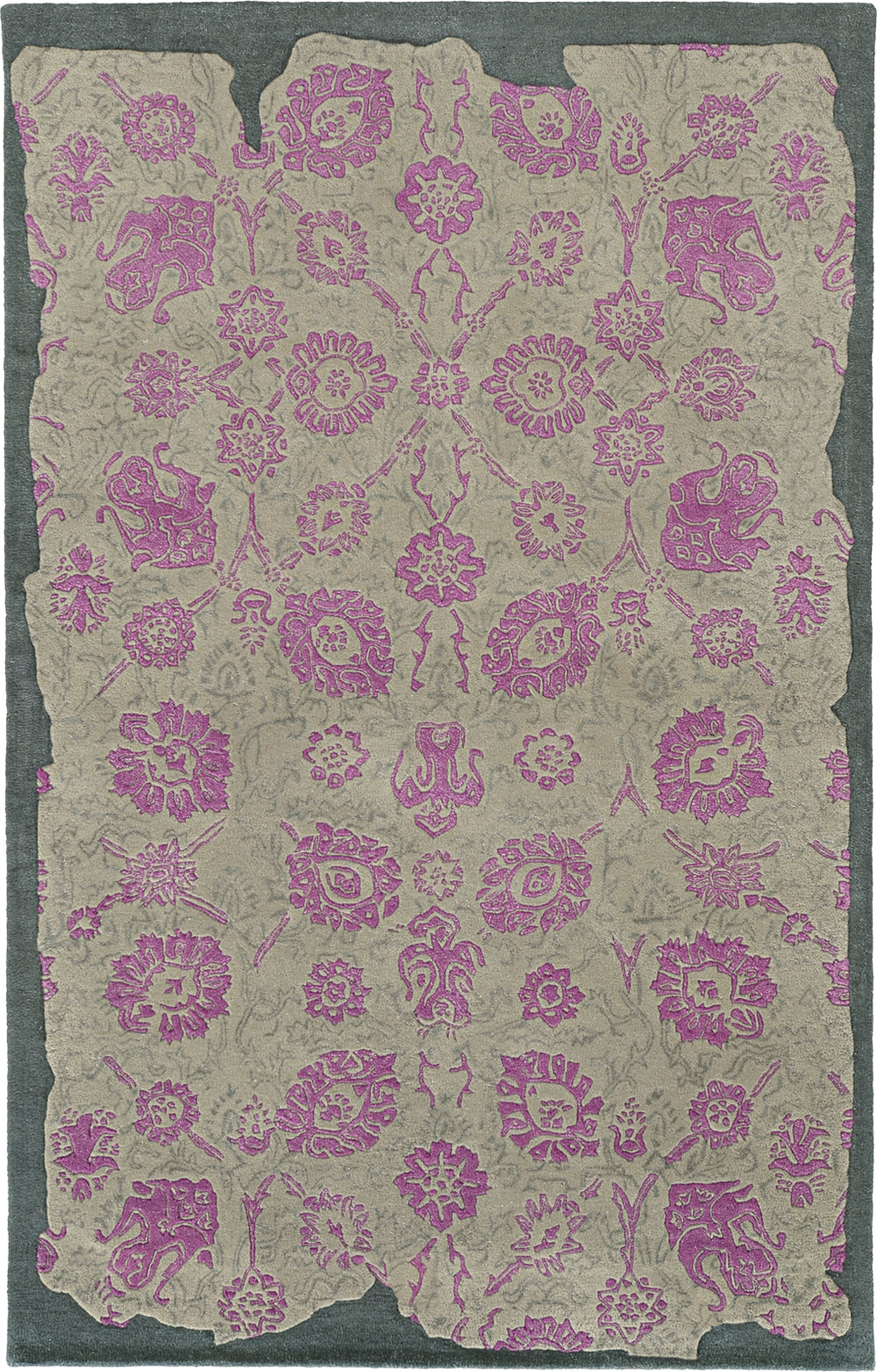 Pantone Universe Color Influence 45104 Grey/Pink Area Rug