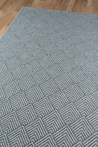 Momeni Como COM-3 Blue Area Rug Corner Image