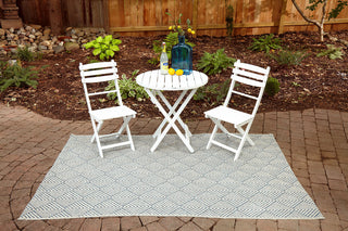 Momeni Como COM-3 Blue Area Rug Room Image