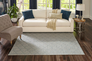 Momeni Como COM-3 Blue Area Rug Room Image Feature