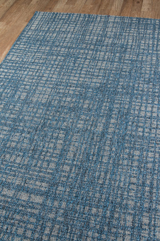 Momeni Como COM-6 Blue Area Rug Corner Image