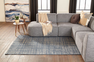 Momeni Como COM-6 Blue Area Rug Room Image