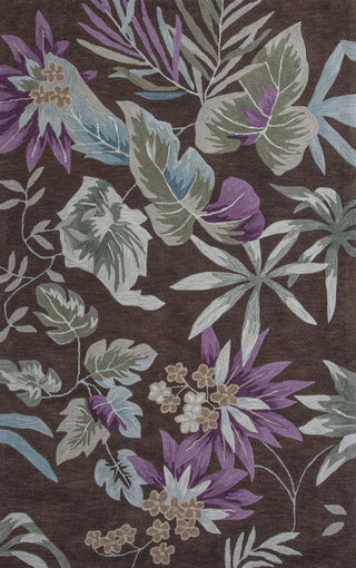 KAS Coral 4153 Mocha Foliage Area Rug main image