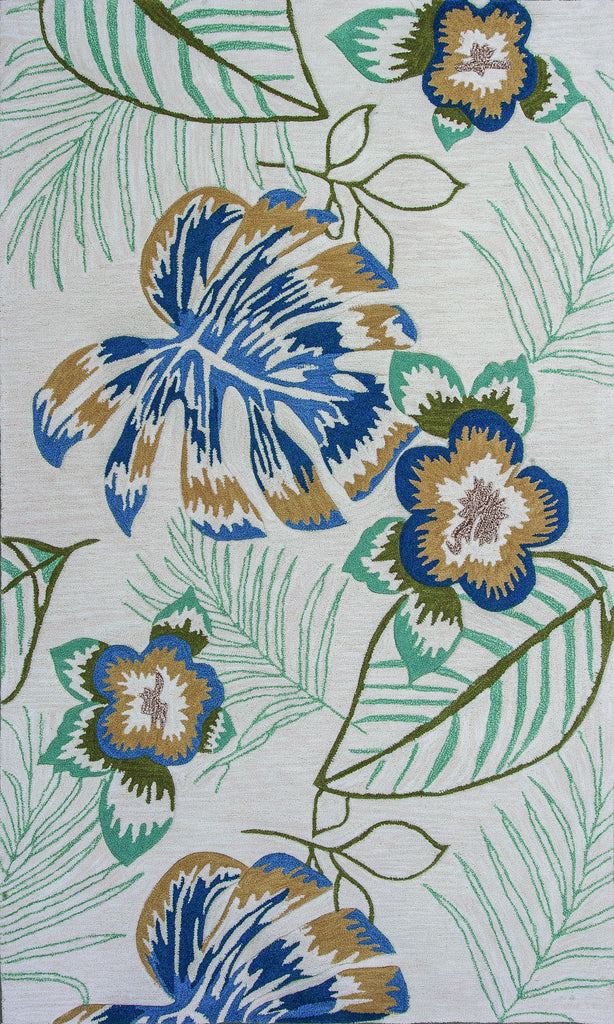 KAS Coral 4160 Ivory Maui Hand Tufted Area Rug