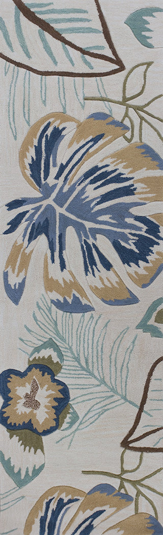 KAS Coral 4160 Ivory Maui Hand Tufted Area Rug 