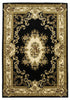 KAS Corinthian 5310 Black/Ivory Aubusson Machine Woven Area Rug