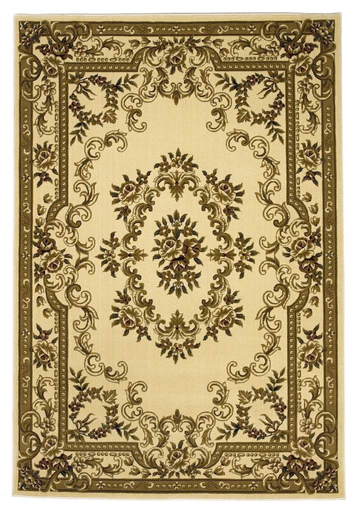 KAS Corinthian 5311 Ivory Aubusson Machine Woven Area Rug