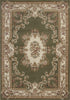 KAS Corinthian 5312 Green/Ivory Aubusson Machine Woven Area Rug